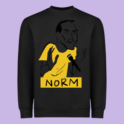 Norm Macdonald Cartoon Heavyweight Sweatshirt Designed By Artisfamous