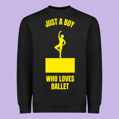 Just A Boy Who Loves Ballet Heavyweight Sweatshirt Designed By Artisfamous