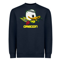Navy throwback oregon Heavyweight Sweatshirt - artisFamous