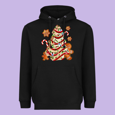Christmas Tree Cake And Cookies Ado Heavyweight Hoodie Designed By Adodesignshop