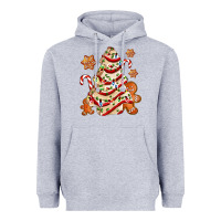 Heather Grey christmas tree cake and cookies ado Heavyweight Hoodie - AdoDesignShop