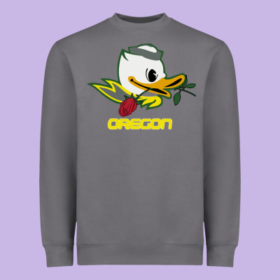 Throwback Oregon Heavyweight Sweatshirt Designed By Artisfamous