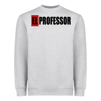 Heather Grey professor money el profesor Heavyweight Sweatshirt - artisFamous