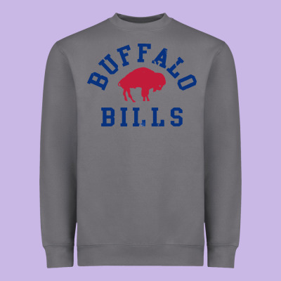 Vintage Distressed Bills Heavyweight Sweatshirt Designed By Artisfamous