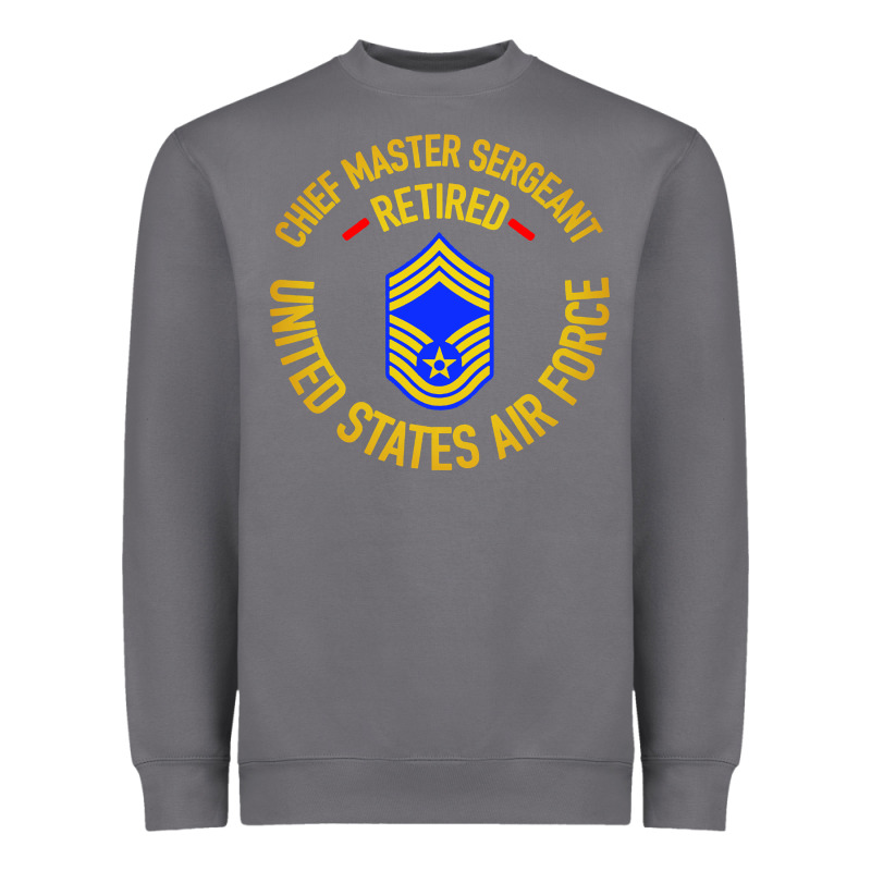 Chief Master Sergeant Retired Heavyweight Sweatshirt by artisFamous | Teevron