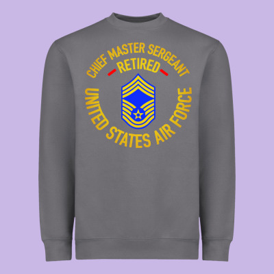 Chief Master Sergeant Retired Heavyweight Sweatshirt Designed By Artisfamous