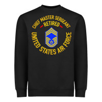 Black chief master sergeant retired Heavyweight Sweatshirt - artisFamous