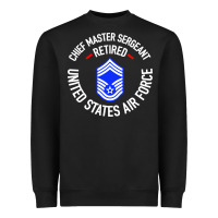 Black chief master sergeant retired Heavyweight Sweatshirt - artisFamous