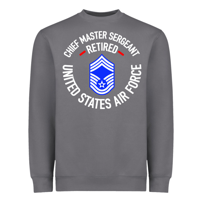Chief Master Sergeant Retired Heavyweight Sweatshirt by artisFamous | Teevron