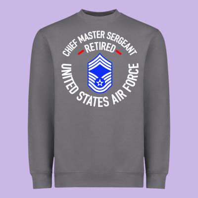 Chief Master Sergeant Retired Heavyweight Sweatshirt Designed By Artisfamous