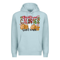 Blue Mist christmas calories dont count Premium Hoodie - CowhideDigitalArt