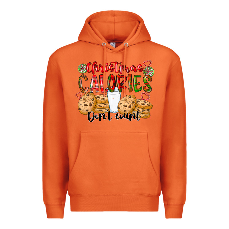 Christmas Calories Dont Count Premium Hoodie by CowhideDigitalArt | Teevron