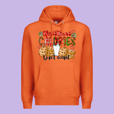 Christmas Calories Dont Count Premium Hoodie Designed By Cowhidedigitalart