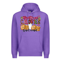 Purple christmas calories dont count Premium Hoodie - CowhideDigitalArt