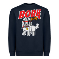 Navy bork  gang Heavyweight Sweatshirt - artisFamous
