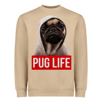 Mushroom pug life Heavyweight Sweatshirt - artisFamous