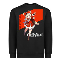 Black Genshin Impact Klee Heavyweight Sweatshirt - artisFamous