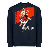 Navy Genshin Impact Klee Heavyweight Sweatshirt - artisFamous