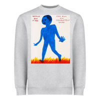Heather Grey walk davids on fire Heavyweight Sweatshirt - artisFamous