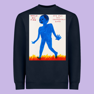 Walk Davids On Fire Heavyweight Sweatshirt Designed By Artisfamous