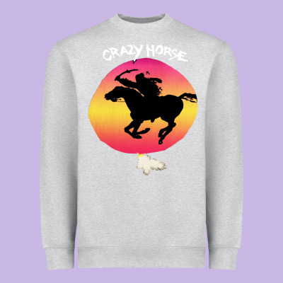 Neil Crazy Horse Heavyweight Sweatshirt Designed By Artisfamous