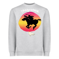 Heather Grey neil crazy horse Heavyweight Sweatshirt - artisFamous