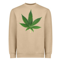 Mushroom Weed leaf Heavyweight Sweatshirt - artisFamous