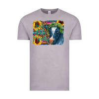 Vintage Zinc Cow Serape Just a Little Moody Vintage Tee - CowCowDesign