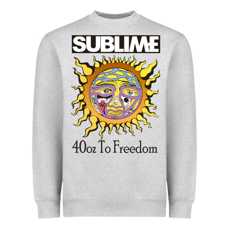 Sunflower Sublime 40oz To Freedom Heavyweight Sweatshirt by artisFamous | Teevron