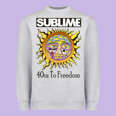 Sunflower Sublime 40oz To Freedom Heavyweight Sweatshirt Designed By Artisfamous