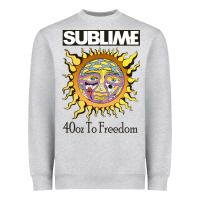 Heather Grey sunflower sublime 40oz to freedom Heavyweight Sweatshirt - artisFamous