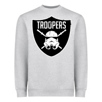 Heather Grey troopers Heavyweight Sweatshirt - artisFamous