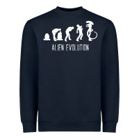 Navy alien evolution Heavyweight Sweatshirt - artisFamous