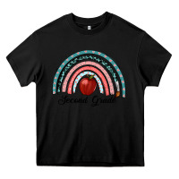 Black second grade rainbow Heavy Core Tee - RanaPortraitStore