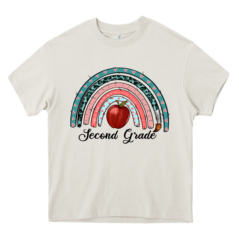 Second Grade Rainbow Heavy Core Tee by RanaPortraitStore | Teevron