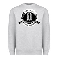 Heather Grey hans gruber day Heavyweight Sweatshirt - artisFamous