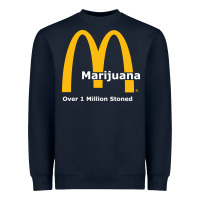 Navy marijuana over 1 million stoned Heavyweight Sweatshirt - artisFamous