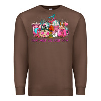 Chestnut western cancer  in october we wear pink coffee cups with ribbons Premium Sweatshirt - AdoDesignShop