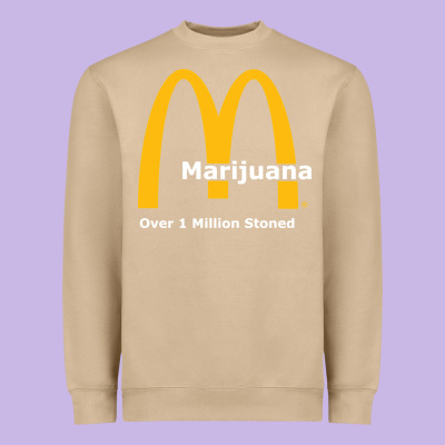 Marijuana Over 1 Million Stoned Heavyweight Sweatshirt Designed By Artisfamous