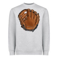 Heather Grey baseball glove Heavyweight Sweatshirt - BarkalooDesign