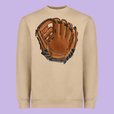 Baseball Glove Heavyweight Sweatshirt Designed By Barkaloodesign