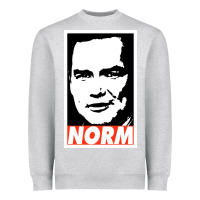 Heather Grey norm macdonald Heavyweight Sweatshirt - artisFamous