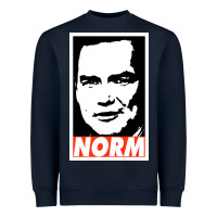 Navy norm macdonald Heavyweight Sweatshirt - artisFamous