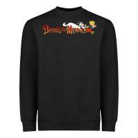 Black Dennis the Menace funny cartoon movie Heavyweight Sweatshirt - artisFamous