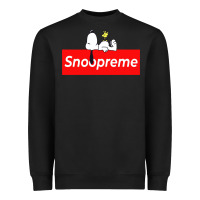 Black snoopreme Heavyweight Sweatshirt - artisFamous