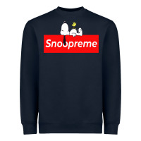 Navy snoopreme Heavyweight Sweatshirt - artisFamous