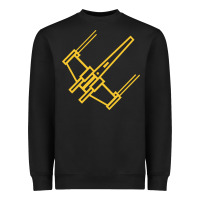 Black x wing starfighter Heavyweight Sweatshirt - artisFamous