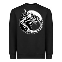 Black xenomorph Heavyweight Sweatshirt - artisFamous