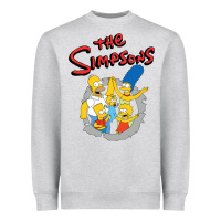 Heather Grey the simpsons funny family Heavyweight Sweatshirt - artisFamous