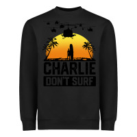 Black summer vacation charlie don't surf Heavyweight Sweatshirt - artisFamous
